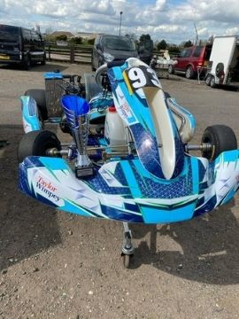 Blue go kart